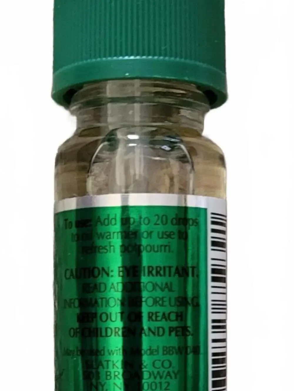 Bath & Body Works Slatkin & Co. EVERGREEN Home Fragrance Oil .33 OZ NEW Retired